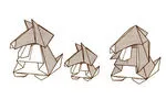 Shelty-kun, pup and Flopper-kun, pup