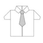 Shirt with tie