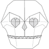 Playing card skull