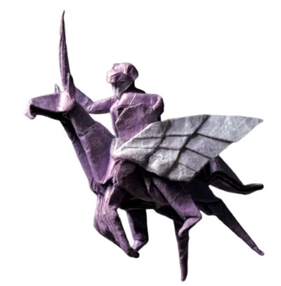 Pegasus with knight