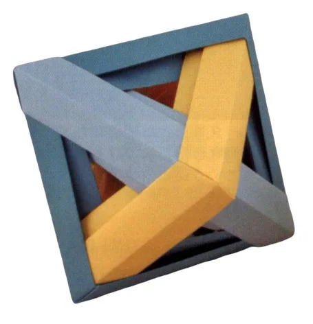Regular octahedron out of 6 band-shaped modules