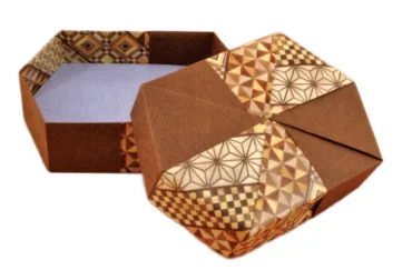 Elongated hexagonal box