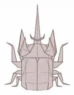 Eupatorus horned beetle