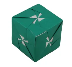 Egret flower cube