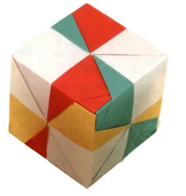 Colored pencil check cube