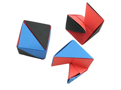 Zigzag divided cube