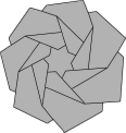 Hexagonal twist flower