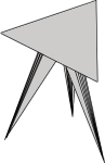 Three-legged table