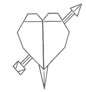 Valentine stick pin