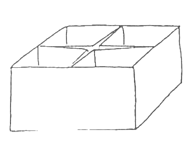 Three-way box