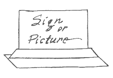 Card or Sign Stand