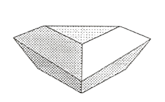 Indented hexahedron
