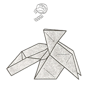 Pajarita with catapult