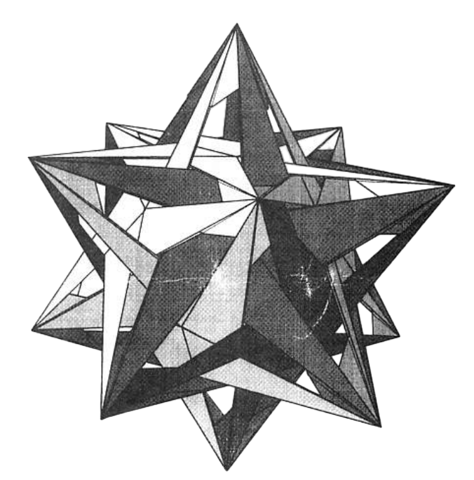 Cutaway small stellated dodecahedron