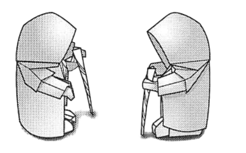 Ghost monk with a stick