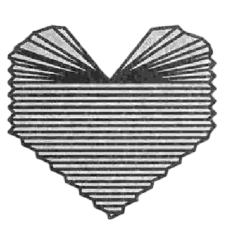 Pleated heart