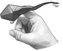 Tadpole finger puppet