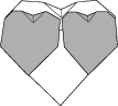 A heart with two