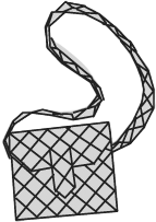 Pixel shoulder bag