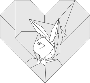 Playboy logo in heart - Bunny Love