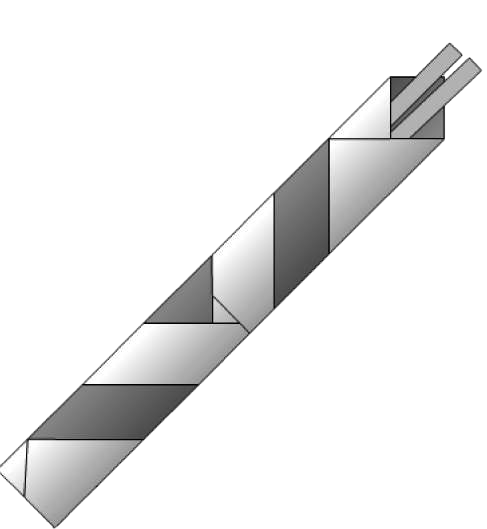 Thin two-colored pocket