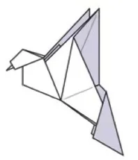 Flapping peace dove