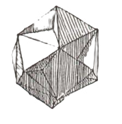 Waterbombic dodecahedron