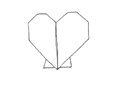 Heart with stand