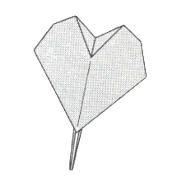 Heart stick pin