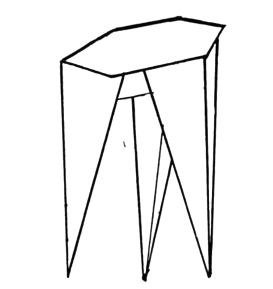 Table with 3 legs