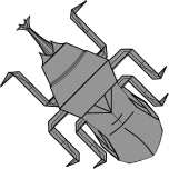 Samurai helmet beetle