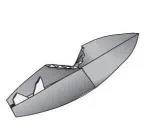 Surfboard - shark bite