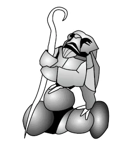 Monkey with a stick