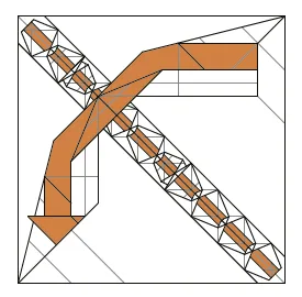 Fold diagonal