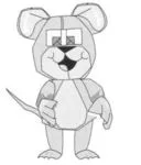 Cartoon mouse