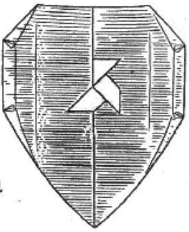 Shield with pajarita
