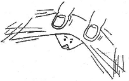 Flapping bat