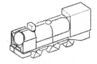 Steam engine locomotive
