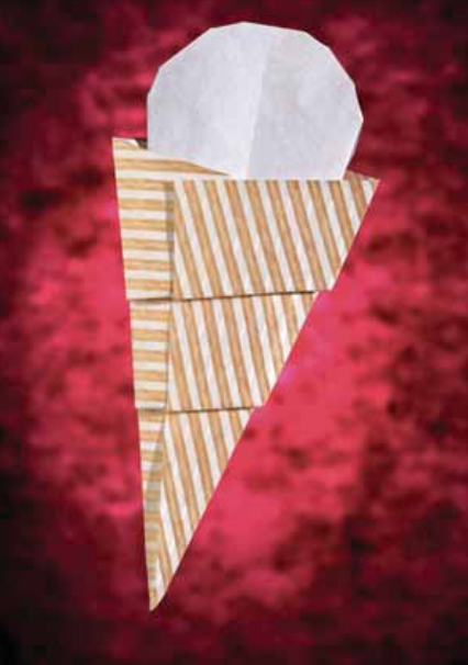 Single-scoop ice-cream cone