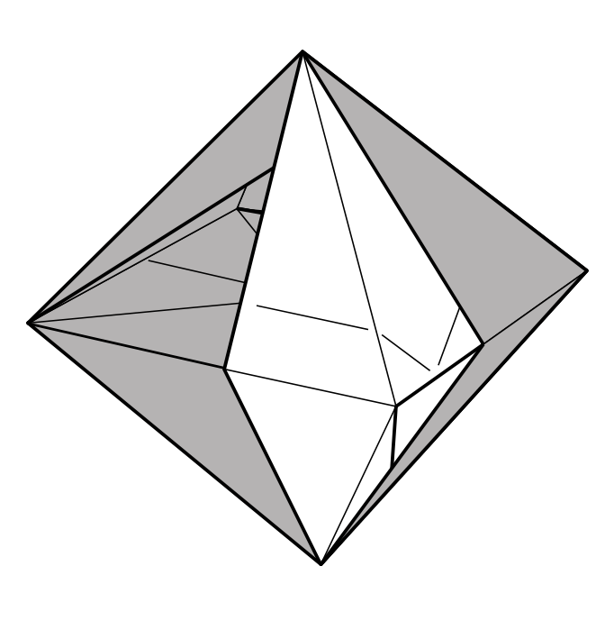 Iso-area octahedron