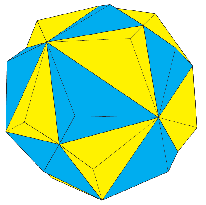 Compound of two dodecahedra