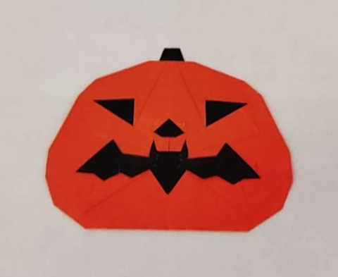 Bat pumpkin head