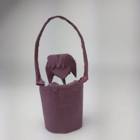 Girl in basket