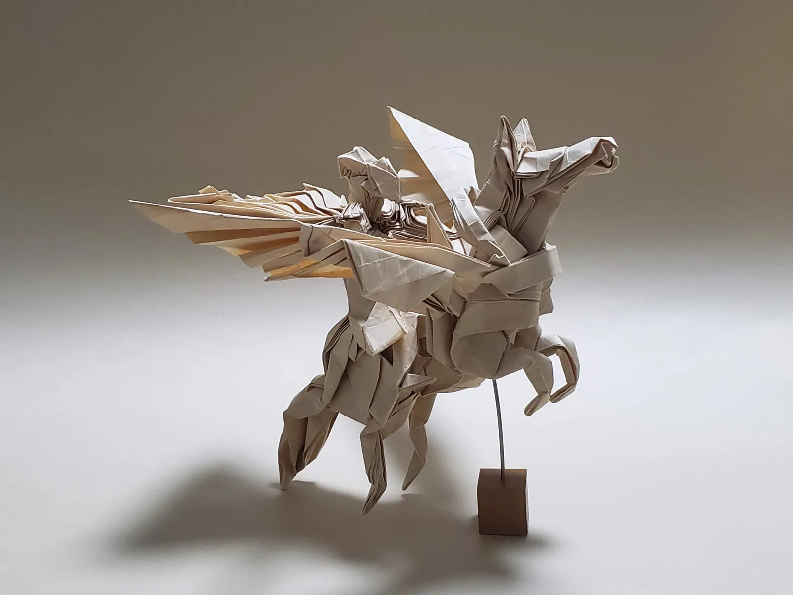 Knight riding pegasus