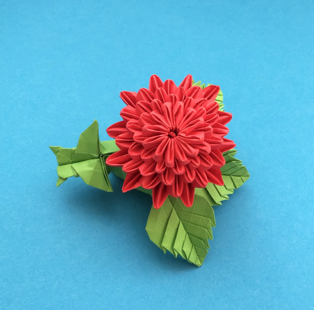 Dahlia & Butterfly Leaf Pedestal