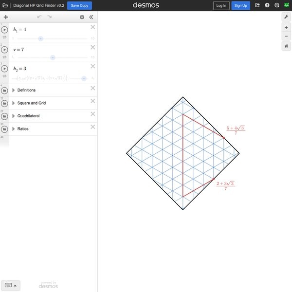 Diagonal Hex Grids